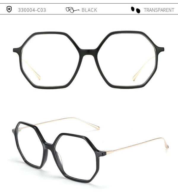 Planet Gates Anti Blue Light Blocking Glasses Women oversize Hexagon Computer Gaming Eyeglasses Men Radiation Protection Eyewear