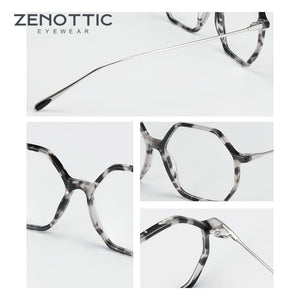 Planet Gates Anti Blue Light Blocking Glasses Women oversize Hexagon Computer Gaming Eyeglasses Men Radiation Protection Eyewear