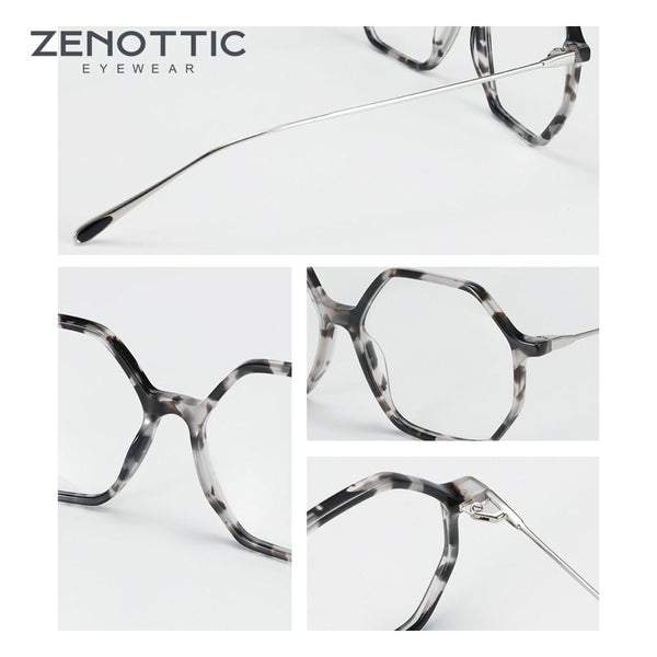 Planet Gates Anti Blue Light Blocking Glasses Women oversize Hexagon Computer Gaming Eyeglasses Men Radiation Protection Eyewear