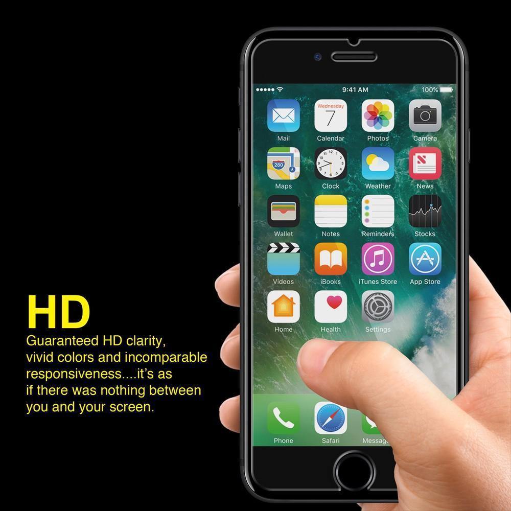 Planet Gates Anti-Fingerprint, Tempered Glass Screen Protector for iPhone 7 Plus - Clear