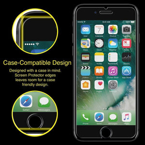 Planet Gates Anti-Fingerprint, Tempered Glass Screen Protector for iPhone 7 Plus - Clear