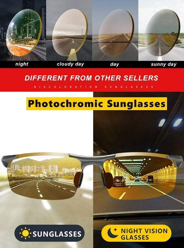 Planet Gates Anti-glare Day Night Vision Glasses For Driving Men Polarized Sunglasses Photochromic Driver Goggles Glasses zonnebril heren