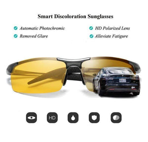Planet Gates Anti-glare Day Night Vision Glasses For Driving Men Polarized Sunglasses Photochromic Driver Goggles Glasses zonnebril heren