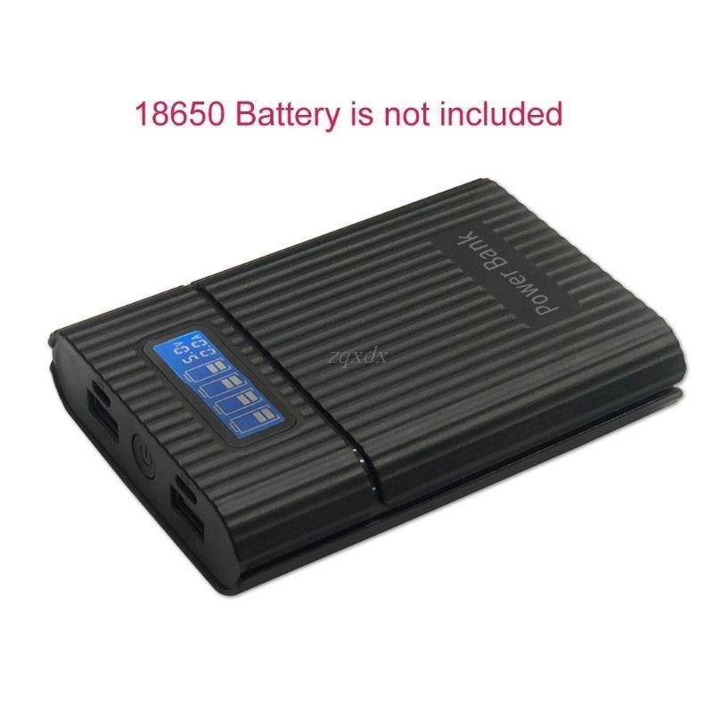 Planet Gates Anti-Reverse DIY Power Bank Box 4x 18650 Battery LCD Display Charger For iphone New DIY Power Station Case For Smart Phone