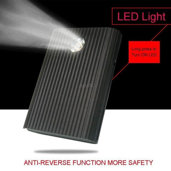 Planet Gates Anti-Reverse DIY Power Bank Box 4x 18650 Battery LCD Display Charger For iphone New DIY Power Station Case For Smart Phone