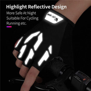 Planet Gates Anti Slip Gel Pad Bicycle Gloves Gel Pad Short Half Finger Cycling Gloves Breathable Outdoor Sports Men MTB Bikes Gloves
