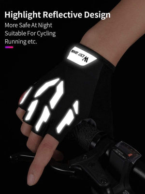 Planet Gates Anti Slip Gel Pad Bicycle Gloves Gel Pad Short Half Finger Cycling Gloves Breathable Outdoor Sports Men MTB Bikes Gloves
