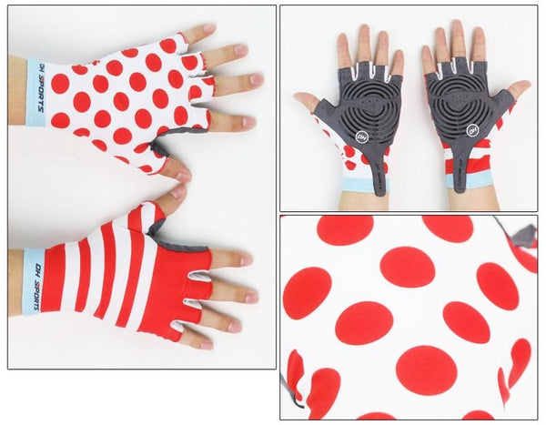 Planet Gates Anti Slip Gel Pad Bicycle Gloves Short Half Finger Stylish Cycling Gloves Breathable Outdoor Sports Men Women Bike Gloves