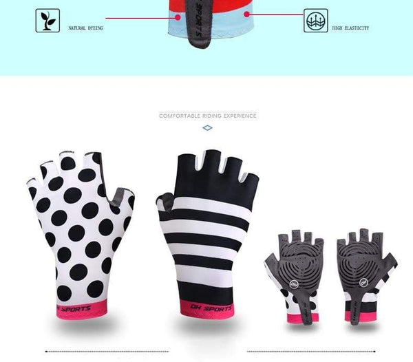 Planet Gates Anti Slip Gel Pad Bicycle Gloves Short Half Finger Stylish Cycling Gloves Breathable Outdoor Sports Men Women Bike Gloves