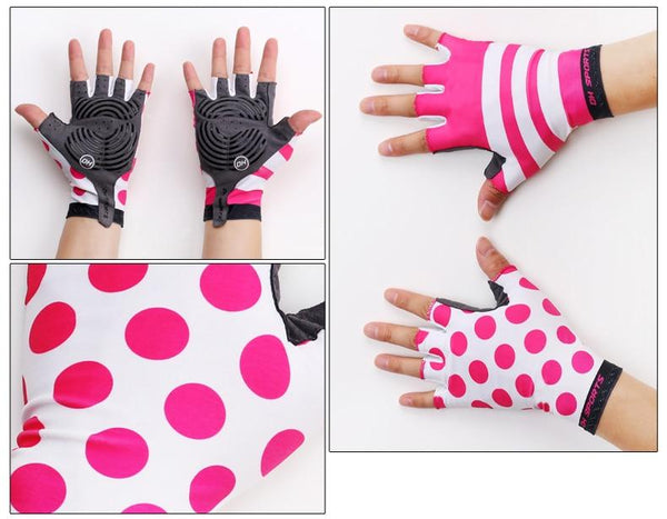 Planet Gates Anti Slip Gel Pad Bicycle Gloves Short Half Finger Stylish Cycling Gloves Breathable Outdoor Sports Men Women Bike Gloves