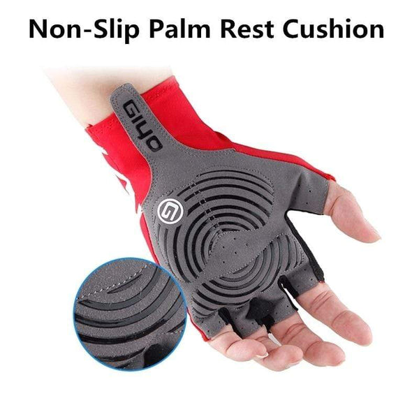 Planet Gates Anti Slip Gel Wind Cycling Half Finger Gloves Breathable Outdoor Lycra Fabric Mittens MTB Gloves Racing Road Bike Glove