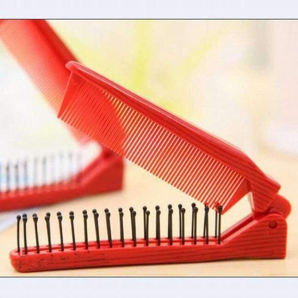 Planet Gates Anti-static plastic folding comb as hair care head scalp massager comb for promote blood circulation styling comb.