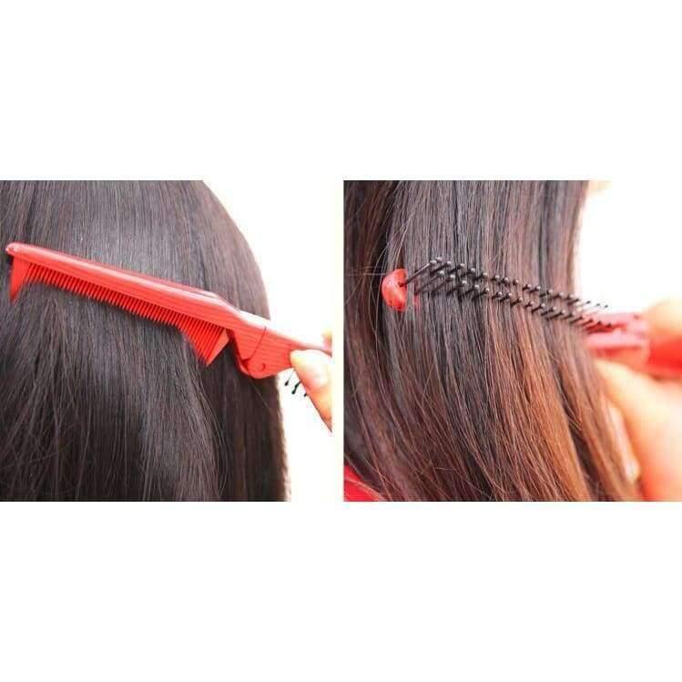 Planet Gates Anti-static plastic folding comb as hair care head scalp massager comb for promote blood circulation styling comb.