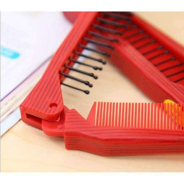 Planet Gates Anti-static plastic folding comb as hair care head scalp massager comb for promote blood circulation styling comb.