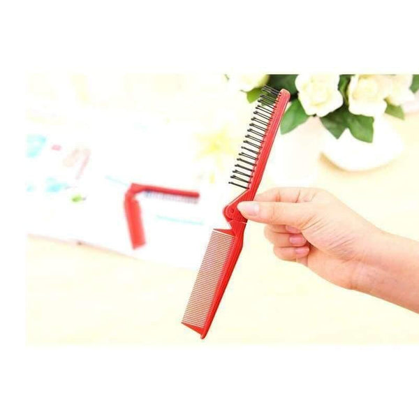 Planet Gates Anti-static plastic folding comb as hair care head scalp massager comb for promote blood circulation styling comb.