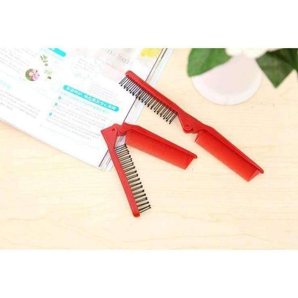 Planet Gates Anti-static plastic folding comb as hair care head scalp massager comb for promote blood circulation styling comb.