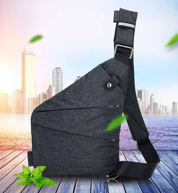 Planet Gates Anti-theft Canvas chest bag men Sport Single Shoulder travel Bags cross body pack for man Black bolso hombre