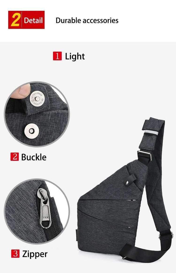 Planet Gates Anti-theft Canvas chest bag men Sport Single Shoulder travel Bags cross body pack for man Black bolso hombre