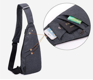 Planet Gates Anti-Theft Men's Messenger Bags Multi-pocket Sling Shoulder Bags Casual Chest Pack Travel Crossbody Bags Male
