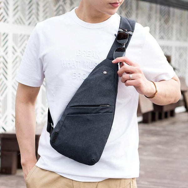 Planet Gates Anti-Theft Men's Messenger Bags Multi-pocket Sling Shoulder Bags Casual Chest Pack Travel Crossbody Bags Male