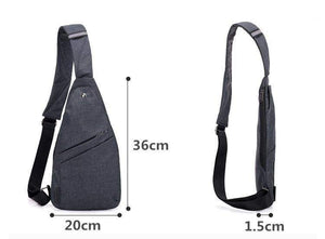 Planet Gates Anti-Theft Men's Messenger Bags Multi-pocket Sling Shoulder Bags Casual Chest Pack Travel Crossbody Bags Male