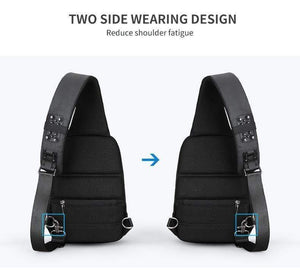 Planet Gates Anti-thief Crossbody Bag Waterproof Men Sling Chest Bag Fit 9.7 inch Ipad Fashion Shoulder Bag