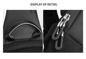 Planet Gates Anti-thief Crossbody Bag Waterproof Men Sling Chest Bag Fit 9.7 inch Ipad Fashion Shoulder Bag