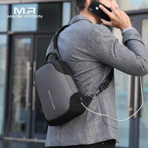 Planet Gates Anti-thief Crossbody Bag Waterproof Men Sling Chest Bag Fit 9.7 inch Ipad Fashion Shoulder Bag