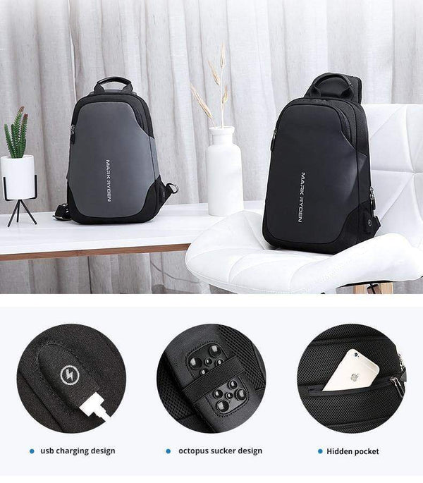 Planet Gates Anti-thief Crossbody Bag Waterproof Men Sling Chest Bag Fit 9.7 inch Ipad Fashion Shoulder Bag