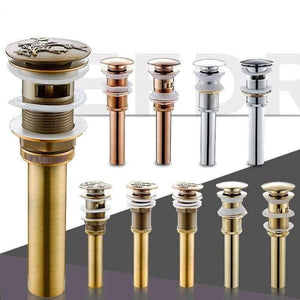 Planet Gates Antique A Without Overflow Brass Bathroom Lavatory Sink Pop Up Drain Bathroom Basin Sink Use Bathroom Products/Accessories HJ-0618F