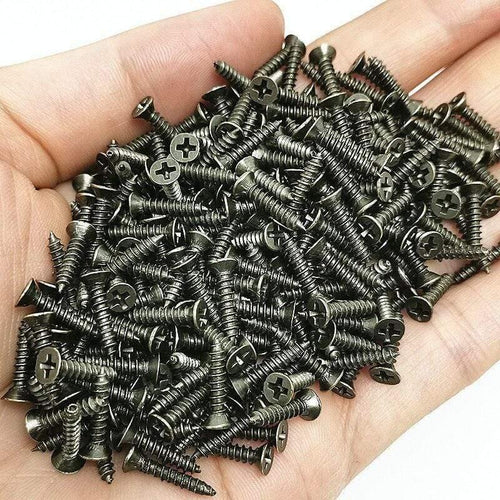 100pcs/pack M2 M2.5 M3 Steel Mini Micro Small Phillips Flat Head Cross Round Pan Head Self-tapping Screws Wood Furniture Screws
