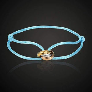 Planet Gates Antique Bronze Plated / 16cm Theresa New hot stainless steel bracelet 3 metal buckle ribbon lace up chain multicolor adjustable size bracelet popular unisex