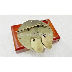 Planet Gates Antique Furniture Hardware Accessories Brass Round Door Lock Shoebox Wardrobe Bookcase Cupboard Cabinet Vintage Pull Handle Knob