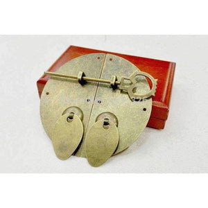 Planet Gates Antique Furniture Hardware Accessories Brass Round Door Lock Shoebox Wardrobe Bookcase Cupboard Cabinet Vintage Pull Handle Knob