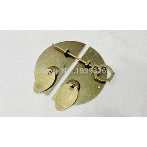 Planet Gates Antique Furniture Hardware Accessories Brass Round Door Lock Shoebox Wardrobe Bookcase Cupboard Cabinet Vintage Pull Handle Knob