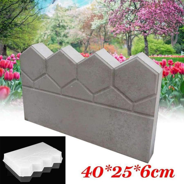 Planet Gates Antique Garden Brick Cement Mold Garden Fence Cement Stone Mold Concrete Flower Pool Fish Pond Courtyard Lawn Pathmate Mold