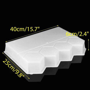 Planet Gates Antique Garden Brick Cement Mold Garden Fence Cement Stone Mold Concrete Flower Pool Fish Pond Courtyard Lawn Pathmate Mold