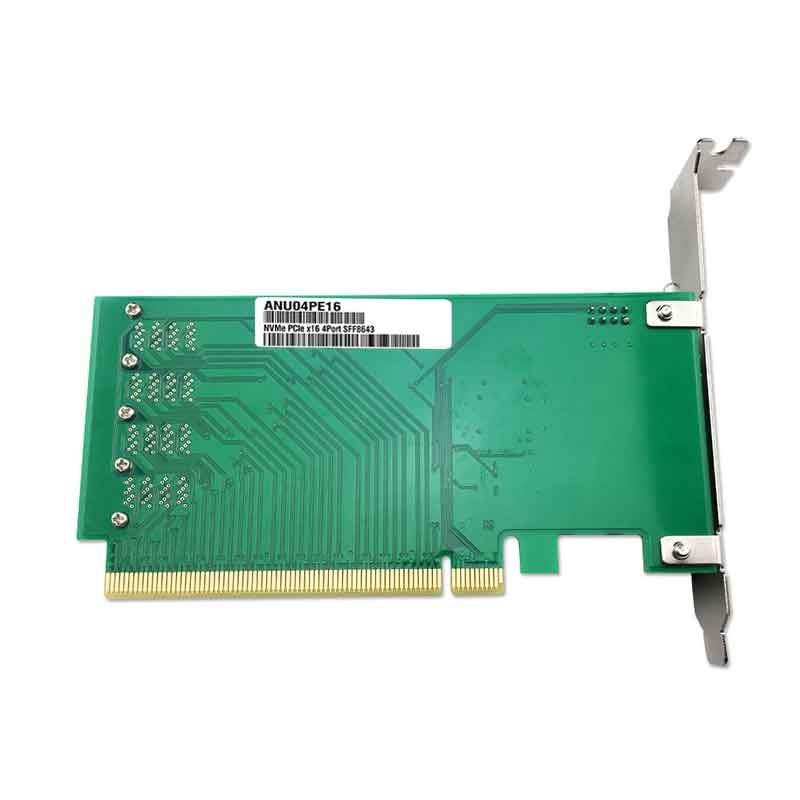 Planet Gates ANU04PE16 NVMe Controller SFF8643-SFF8639  4 port PCIe3.0 X16  SSD Exp Riser (not with cables,not support LSI 8643*2 to 8639*2 ）