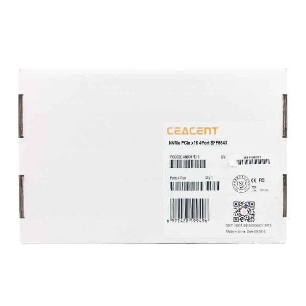 Planet Gates ANU04PE16 NVMe Controller SFF8643-SFF8639  4 port PCIe3.0 X16  SSD Exp Riser (not with cables,not support LSI 8643*2 to 8639*2 ）