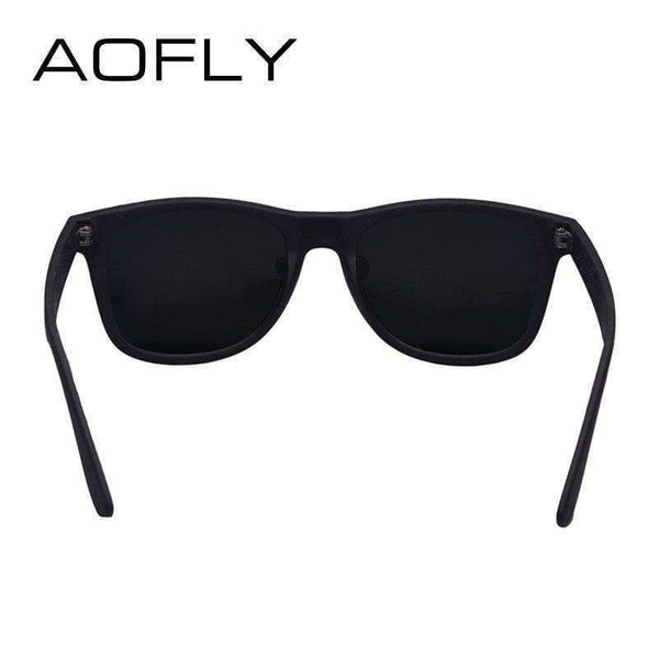 Planet Gates AOFLY Fashion Sunglasses Men Polarized Sunglasses Men Driving Mirrors Coating Points Black Frame Eyewear Male Sun Glasses UV400