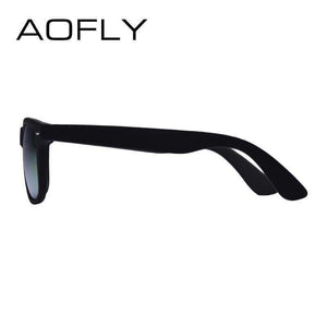 Planet Gates AOFLY Fashion Sunglasses Men Polarized Sunglasses Men Driving Mirrors Coating Points Black Frame Eyewear Male Sun Glasses UV400