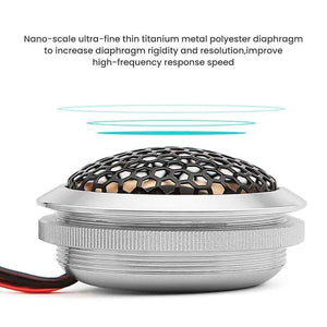 AOSHIKE 2PCS 1.5'' Car Tweeter Speaker 4 Ohnm 180W 12V Aluminum Alloy Mini High Efficiency Car Dome Tweeter Speakers For Car