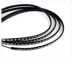Planet Gates APP 60cm 90cm 4x Car Underglow Flexible Strip LED APP/Remote Control RGB Decorative Atmosphere Lamp Under Tube Underbody System Neon Light Kit