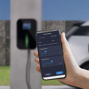 Planet Gates APP EV Charger Electric Vehicle Charging Station Wi-Fi Bluetooth EVSE Wallbox Remote Control Type 2 Cable16A 3Phase IEC 62196-2
