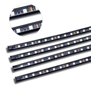 Planet Gates APP Remote control Car Interior Floor Atmosphere Remote/App/Voice Control RGB LED DRL Strip Light Wireless Lamp Foot Decoration Cigarette Light 12V