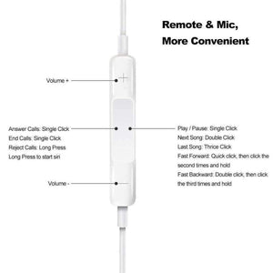 Planet Gates Apple EarPods with Lightning Connector Earphones In-line Headphones Remote Microphone for iPhone 7 7 Plus 8 8 Plus X