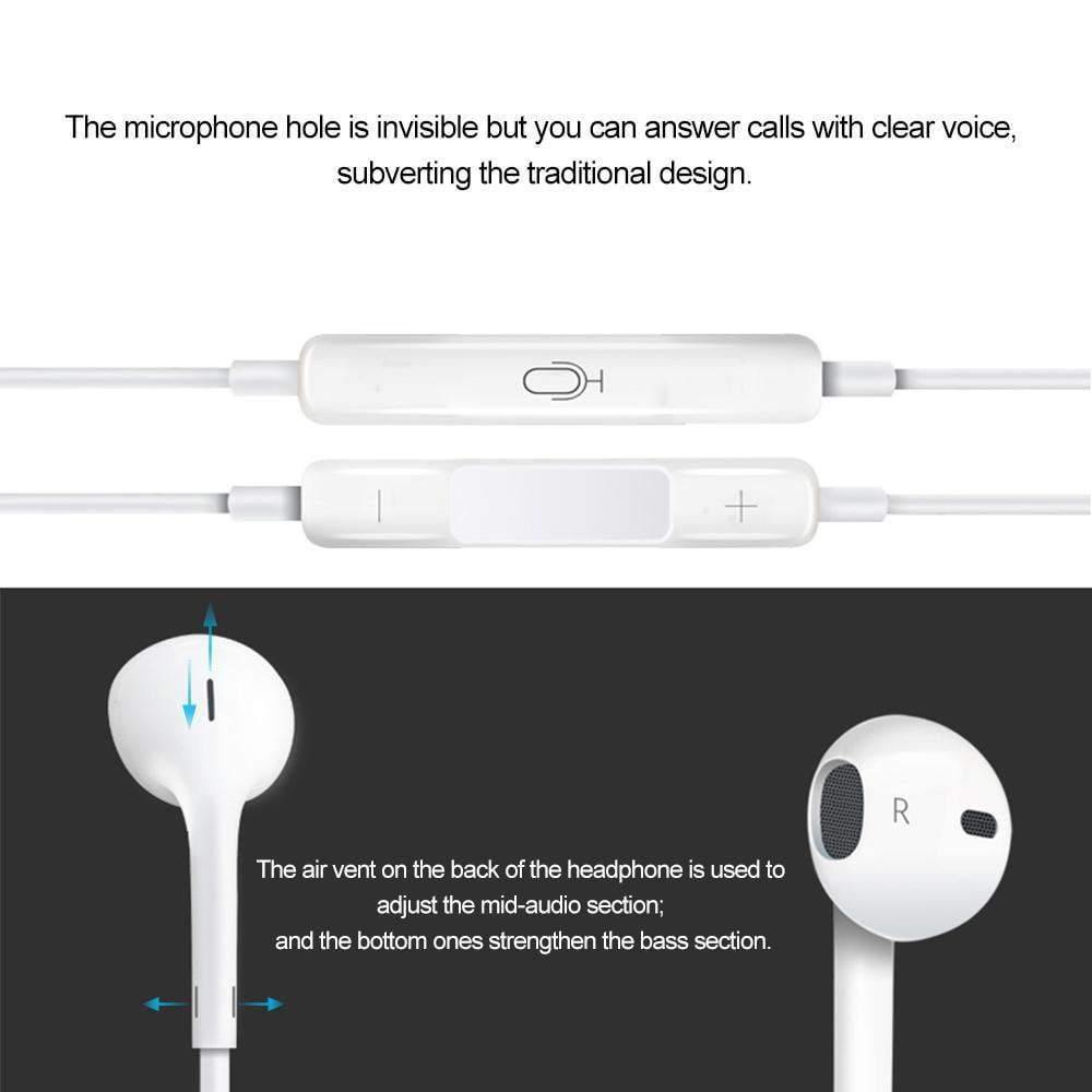 Planet Gates Apple Earpods with Lightning Connector Headphones iPhone 7 Earphones iPhone 8 Remote Microphone