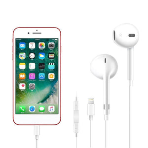 Planet Gates Apple Earpods with Lightning Connector Headphones iPhone 7 Earphones iPhone 8 Remote Microphone