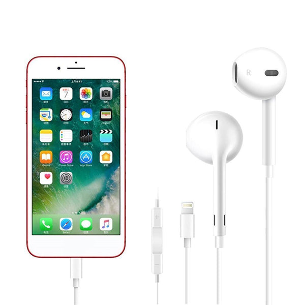 Planet Gates Apple Earpods with Lightning Connector Headphones iPhone 7 Earphones iPhone 8 Remote Microphone