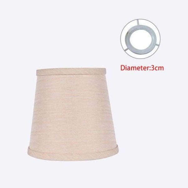Planet Gates Apricot 2 LAINGDERFUL PVC Lampshade Nordic Style Lamp Cover Linen Light Cover Chandelier Wall Lamp Shade for E14 Candle Lamps